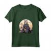 Donna Samurai Ocicat Gatto Giapponese Kawaii Ninja Cat Maglietta con Collo a V - Design Unico e Intricato - Ideale per Appassionati di Gatti e Cultura Giapponese