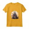 Donna Samurai Ocicat Gatto Giapponese Kawaii Ninja Cat Maglietta con Collo a V - Design Unico e Intricato - Ideale per Appassionati di Gatti e Cultura Giapponese
