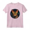 Ocicat - Maglietta Design Artistico Stained Glass - Capolavoro di Arte per Amanti degli Animali