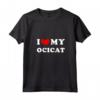 Donna I Love My Ocicat - Maglietta Vintage con Collo a V per Amanti degli Ocicat - Design Unico