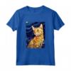 Ocicat Cat Notte Stellata Pittura - Maglietta per Uomini, Donne e Bambini - Regalo Carino per Amanti dei Gatti Ocicat