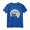 Luna e Gatto Silhouette - Ocicat Maglietta - Design Unico per Amanti dei Gatti - Regalo Compleanno e Natale