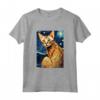 Ocicat Cat Notte Stellata - Maglietta per Uomini, Donne e Bambini - Regalo Carino per gli Amanti dei Gatti Ocicat