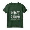 Donna Cats Make Me Happy You Not So Much Ocicat Cat Maglietta con Collo a V - Design Unico per Proprietari di Gatti - Ideale come Regalo
