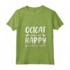Donna Cats Make Me Happy You Not So Much Ocicat Cat Maglietta con Collo a V - Design Unico per Proprietari di Gatti - Ideale come Regalo