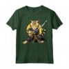 Samurai Gatto Giapponese Kawaii Ninja Ocicat Cat Maglietta - Design Intricato per Appassionati di Gatti e Ninja