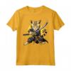 Samurai Gatto Giapponese Kawaii Ninja Ocicat Cat Maglietta - Design Intricato per Appassionati di Gatti e Ninja