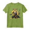 Samurai Gatto Giapponese Kawaii Ninja Ocicat Cat Maglietta - Design Intricato per Appassionati di Gatti e Ninja