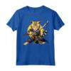 Samurai Gatto Giapponese Kawaii Ninja Ocicat Cat Maglietta - Design Intricato per Appassionati di Gatti e Ninja