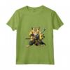 Donna Samurai Gatto Giapponese Kawaii Ninja Ocicat Cat - Maglietta con Collo a V - Perfetta per Appassionati di Gatti e Arti Marziali