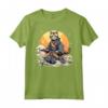 Ocicat Cat Giapponese Samurai Kawaii Ninja Cat Maglietta - Design Fashion Unico - Acquista online