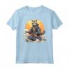 Ocicat Cat Giapponese Samurai Kawaii Ninja Cat Maglietta - Design Fashion Unico - Acquista online