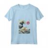 Divertente animale da surf a forma di gatto Kanagawa Wave di Ocicat - Maglietta con Collo a V per i Proprietari di Ocicat Cat - Ideale per Natale o San Valentino