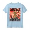 Divertente gatto retrò giapponese Catzilla Ocicat Maglietta - Ideale per amanti dei gatti e regali per amici e familiari