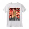 Divertente gatto retrò giapponese Catzilla Ocicat Maglietta - Ideale per amanti dei gatti e regali per amici e familiari