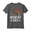 Cad Owner Dad - Retro Ocicat Dad Maglietta per Proprietari di Gatti - Ideale per Allevatori e Amanti dei Gatti