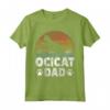 Cad Owner Dad - Retro Ocicat Dad Maglietta per Proprietari di Gatti - Ideale per Allevatori e Amanti dei Gatti