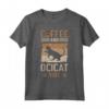 Cat Owner & Barista Motif - Coffee & Ocicat Cat Maglietta - Ideale per Proprietari di Gatti Ocicat e Amanti del Caffè