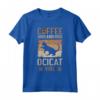 Cat Owner & Barista Motif - Coffee & Ocicat Cat Maglietta - Ideale per Proprietari di Gatti Ocicat e Amanti del Caffè