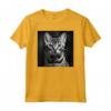 Fotografia Cinematografica in Bianco e Nero Ocicat Cat - Maglietta Gatto Vintage per Amanti dei Gatti - Ideale per Regali Unici