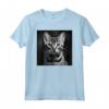 Fotografia Cinematografica in Bianco e Nero Ocicat Cat - Maglietta Gatto Vintage per Amanti dei Gatti - Ideale per Regali Unici