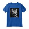 Fotografia Cinematografica in Bianco e Nero Ocicat Cat - Maglietta Gatto Vintage per Amanti dei Gatti - Ideale per Regali Unici