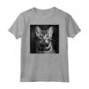 Fotografia Cinematografica in Bianco e Nero Ocicat Cat - Maglietta Gatto Vintage per Amanti dei Gatti - Ideale per Regali Unici