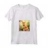 Ocicat - Maglietta Dipinta con Fiori e Gatti per Amanti degli Ocicat - Ideale per Regalo o per Ogni Occasione