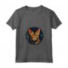 Ocicat - Maglietta Design Artistico con Collo a V e Stampa Vetro Colorato - Ideale per Amanti dei Gatti e dell'Arte