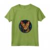 Ocicat - Maglietta Design Artistico con Collo a V e Stampa Vetro Colorato - Ideale per Amanti dei Gatti e dell'Arte