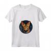 Ocicat - Maglietta Design Artistico con Collo a V e Stampa Vetro Colorato - Ideale per Amanti dei Gatti e dell'Arte