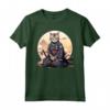Samurai Ocicat Gatto giapponese Kawaii Ninja Cat Maglietta - Design Vivido e Intricato per Appassionati di Gatti e Cultura Giapponese
