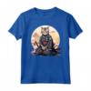Samurai Ocicat Gatto giapponese Kawaii Ninja Cat Maglietta - Design Vivido e Intricato per Appassionati di Gatti e Cultura Giapponese