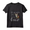 Donna All You Need Is Love And A Ocicat Cat - Maglietta con Collo a V per Amanti dei Gatti - Ideale come Regalo per Proprietari di Gatti Ocicat