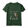 Donna All You Need Is Love And A Ocicat Cat - Maglietta con Collo a V per Amanti dei Gatti - Ideale come Regalo per Proprietari di Gatti Ocicat