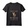 Donna Sorry I Can't - My Cat Said No - Ocicat Cat Maglietta con Collo a V - Ideale per Proprietari e Amanti dei Gatti Ocicat