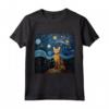Ocicat Cat Starry Night - Maglietta Love per Amanti degli Ocicat Cat - Ideale per Regalo di Compleanno