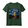 Ocicat Cat Starry Night - Maglietta Love per Amanti degli Ocicat Cat - Ideale per Regalo di Compleanno