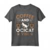 Cat Owner & Barista Motif - Coffee & Ocicat Cat Maglietta - Design Unico per Amanti dei Gatti Ocicat - Caffè e Ocicat Vibe