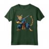 Gatto Giapponese Ninja Kawaii Ocicat Samurai Maglietta - Design Unico per Appassionati di Gatti e Cultura Giapponese