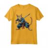Gatto Giapponese Ninja Kawaii Ocicat Samurai Maglietta - Design Unico per Appassionati di Gatti e Cultura Giapponese