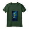 Donna Neon Estilo-señal Brillante Ojo Artistico Azul Maglietta con Collo a V - T-shirt Moda Donna con Design Unico e Taglio Classico