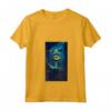 Donna Neon Estilo-señal Brillante Ojo Artistico Azul Maglietta con Collo a V - T-shirt Moda Donna con Design Unico e Taglio Classico