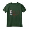 Ojos Azules Cat Heartbeat ECG Divertente per gli Amanti dei Gatti - Felpa con Cappuccio Ideale per Compleanno, Natale o San Valentino