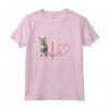 Ojos Azules Cat Heartbeat ECG Divertente per gli Amanti dei Gatti - Felpa con Cappuccio Ideale per Compleanno, Natale o San Valentino