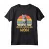 Ojos Azules Cat Mom - T-shirt Retro Vintage Divertente per gli Amanti dei Gatti - Ideale per Compleanno, Natale, San Valentino o Festa del Gatto