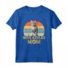 Ojos Azules Cat Mom - T-shirt Retro Vintage Divertente per gli Amanti dei Gatti - Ideale per Compleanno, Natale, San Valentino o Festa del Gatto