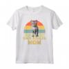 Ojos Azules Cat Mom - T-shirt Retro Vintage Divertente per gli Amanti dei Gatti - Ideale per Compleanno, Natale, San Valentino o Festa del Gatto