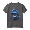 Ojos Azules Cat Christmas Graphic Tee per Uomo Donna - Maglietta Divertente Vintage per Natale o Tutto l'Anno