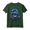 Ojos Azules Cat Christmas Graphic Tee per Uomo Donna - Maglietta Divertente Vintage per Natale o Tutto l'Anno